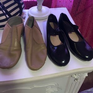 Girls size 2 Tap and Ballet shoes